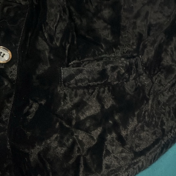 CP Shades Velour Shirt Vest Size Medium Black Button Down - Picture 7 of 7